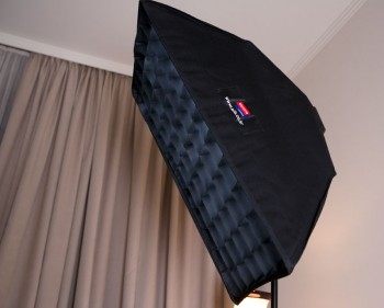 Aurora Strip-Softbox LBDR 36 (in meinem Fall mit passenden Waben)